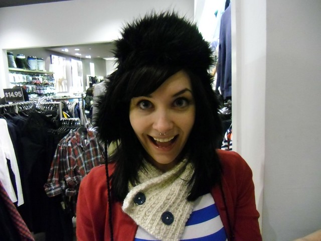 LT in a furry hat