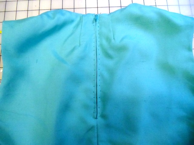 Silk Shell Top - handpicked zipper
