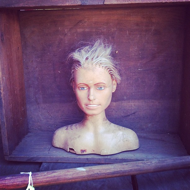 I love the flea market, but this is creepy as shit