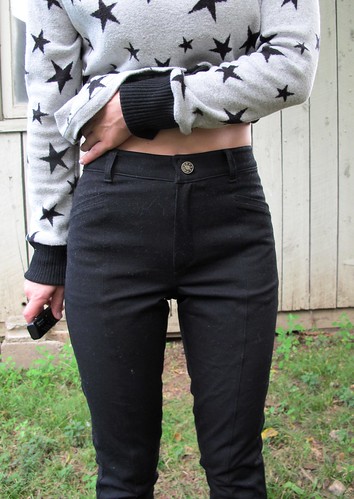 Jamie Jeans + SJ Sweater Made with Mood Fabrics