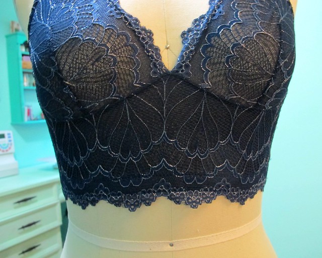 ELSE Peony stretch-lace soft-cup bralette