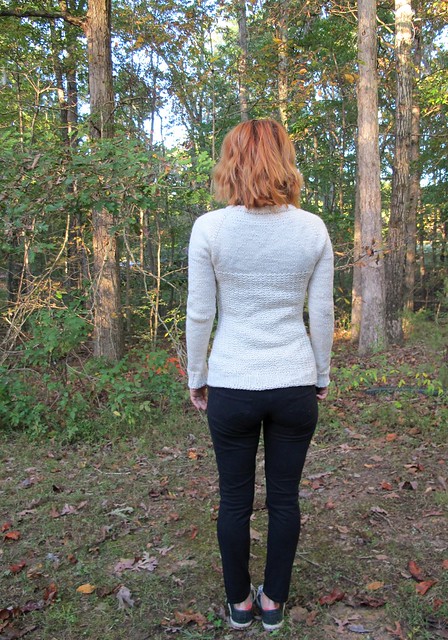 White Graphite Sweater - back