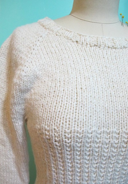 Completed: White Graphite Sweater | LLADYBIRD
