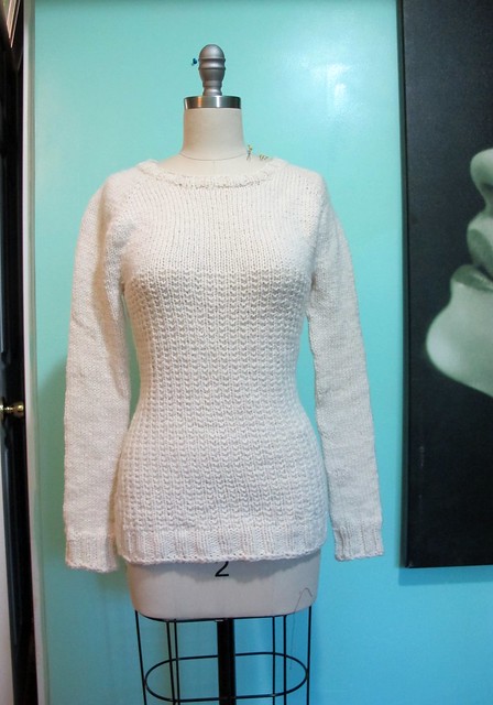 White Graphite Sweater