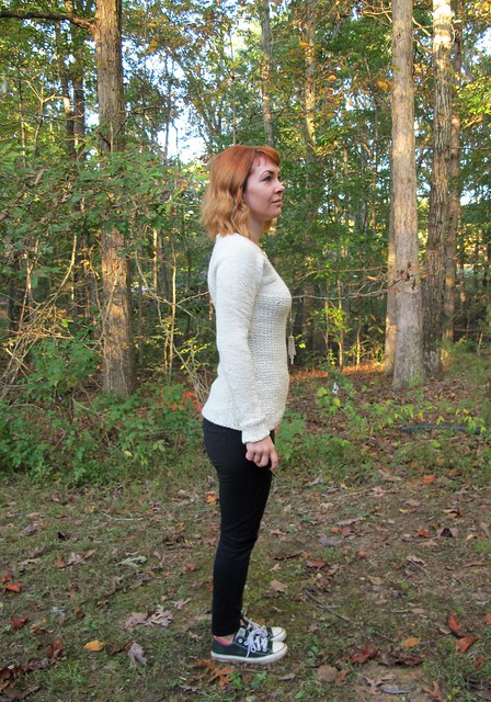 White Graphite Sweater - side