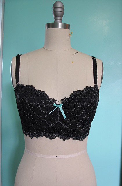 Completed: Black Lace Boylston Bra