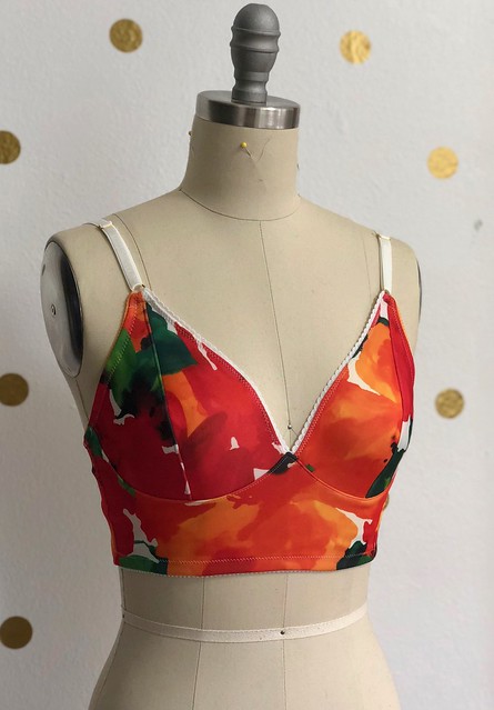 Orange Lingerie - Lovely Berkeley bra that @sewingmonster just