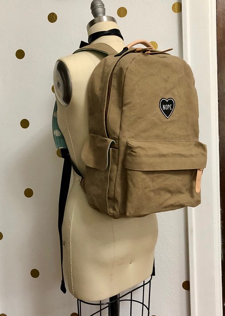 vintage 90s plaid leather mini backpack - HOLY GARBAGE